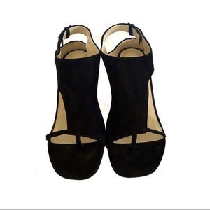 Costume National Suede Cutout Heels Black IT 37